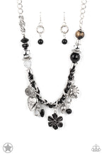 Load image into Gallery viewer, Charmed, I Am Sure - Black and Ivory Charm Necklace

