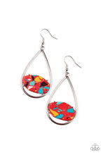 Load image into Gallery viewer, Tropical Terrazzo - Red Earrings - Paparazzi Accessories
