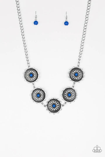 Me-dallions, Myself and I Blue Necklace - Paparazzi Accessories