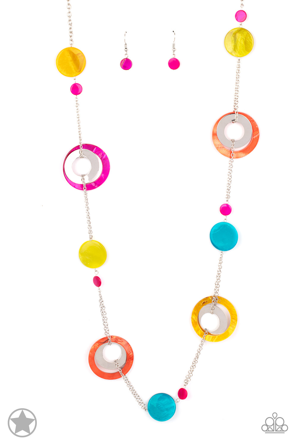 Kaleidoscopically Captivating - Multi-Color Blockbuster Necklace - Paparazzi Accessories