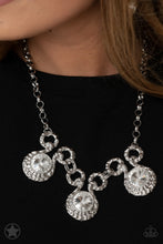Load image into Gallery viewer, Hypnotized - Silver and Rhinestone Necklace - Paparazzi Accessories
