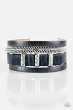 Load image into Gallery viewer, FAME Night - Blue Bracelet - Paparazzi Accessories
