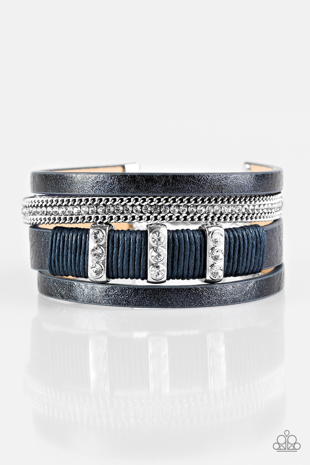 FAME Night - Blue Bracelet - Paparazzi Accessories