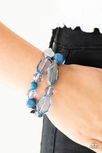 Load image into Gallery viewer, Rockin Rock Candy - Blue Bracelet - Paparazzi Accessories
