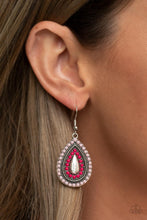 Load image into Gallery viewer, Beaded Bonanza - Pink Earrings - Paparazzi Accessories
