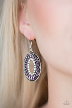Load image into Gallery viewer, Fishing For Fabulous - Purple Earrings - Paparazzi Accessories
