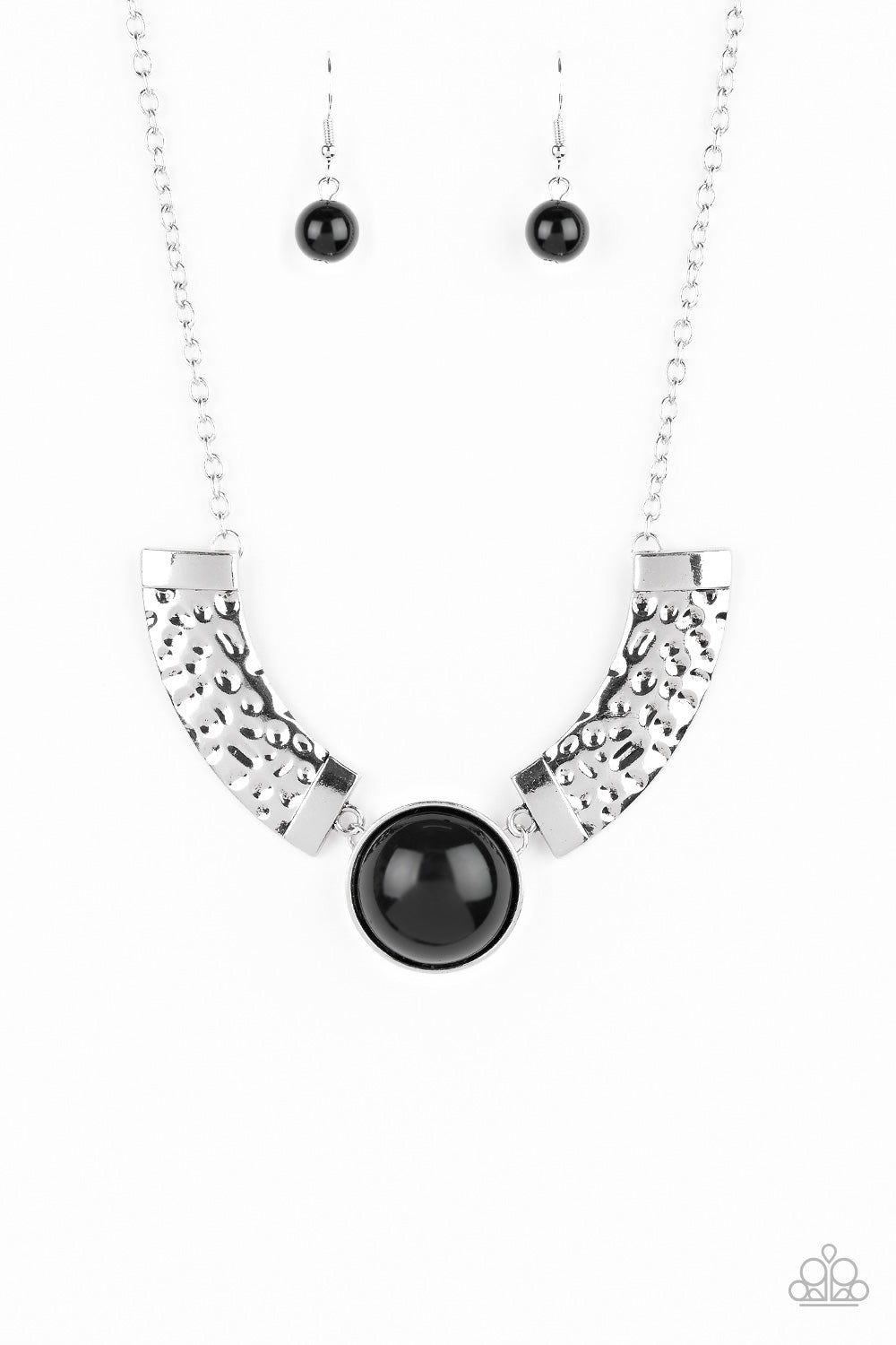 Egyptian Spell - Black Bead Necklace - Paparazzi Accessories