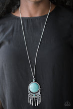 Load image into Gallery viewer, Rural Rustler - Blue Necklace - Paparazzi Accessories
