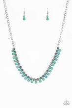 Load image into Gallery viewer, Extinct Species - Blue Turquoise Necklace - Paparazzi Accessories
