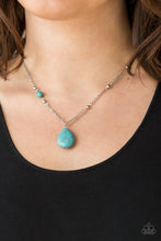 Load image into Gallery viewer, Peaceful Prairies - Blue Necklace - Paparazzi Accessories
