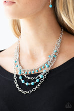 Load image into Gallery viewer, Ground Forces - Blue Necklace - Paparazzi Accessories

