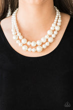 Load image into Gallery viewer, The More The Modest - Gold Pearl Necklace - Paparazzi Accessories
