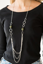 Load image into Gallery viewer, Margarita Masquerades - Green Necklace - Paparazzi Accessories
