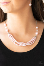 Load image into Gallery viewer, One-WOMAN Show - Pink Pearl Necklace - Paparazzi Accessories
