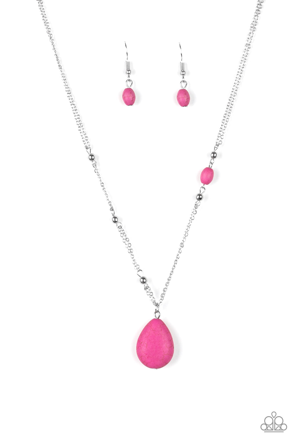 Peaceful Prairies - Pink Necklace - Paparazzi Accessories