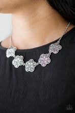 Load image into Gallery viewer, Garden Groove - Silver Necklace - Paparazzi Accessories

