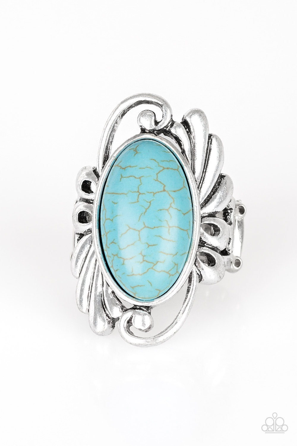 Sedona Sunset - Blue Ring - Paparazzi Accessories