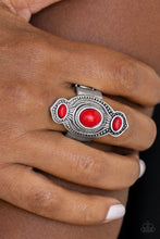 Load image into Gallery viewer, Dune Drifter - Red Ring - Paparazzi Accessories
