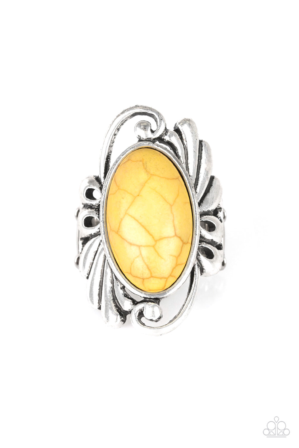 Sedona Sunset - Yellow Ring - Paparazzi Accessories