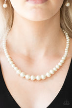 Load image into Gallery viewer, Royal Romance - White Pearl Necklace - Paparazzi Accessories
