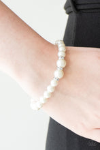 Load image into Gallery viewer, Radiantly Royal - White Pearl Bracelet - Paparazzi Accessories
