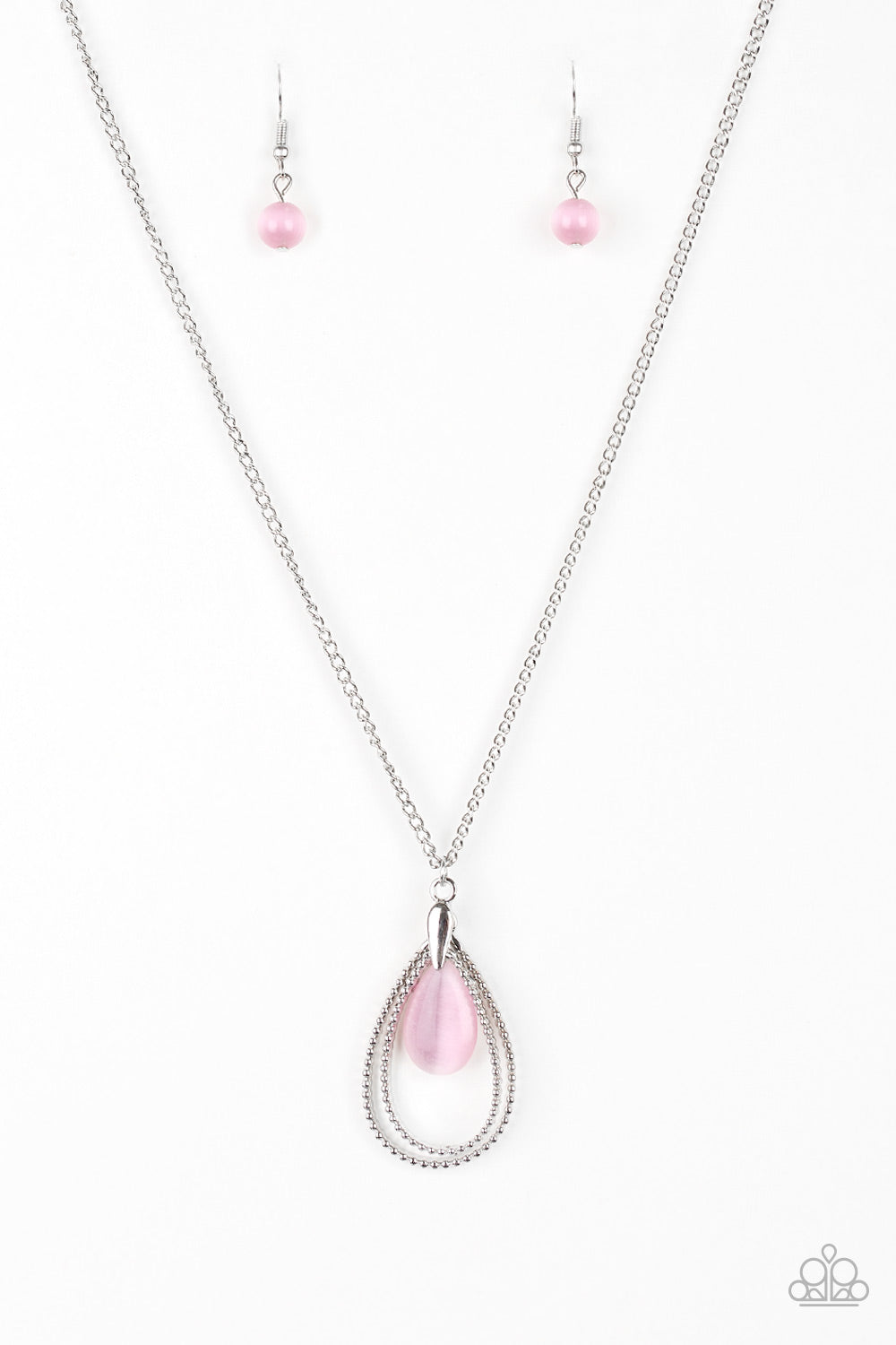 Teardrop Tranquility - Pink Necklace - Paparazzi Accessories