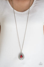 Load image into Gallery viewer, Modern Majesty - Red Necklace - Paparazzi Accessories
