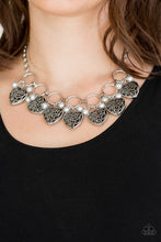 Load image into Gallery viewer, Very Valentine - Silver Necklace - Paparazzi Accessories
