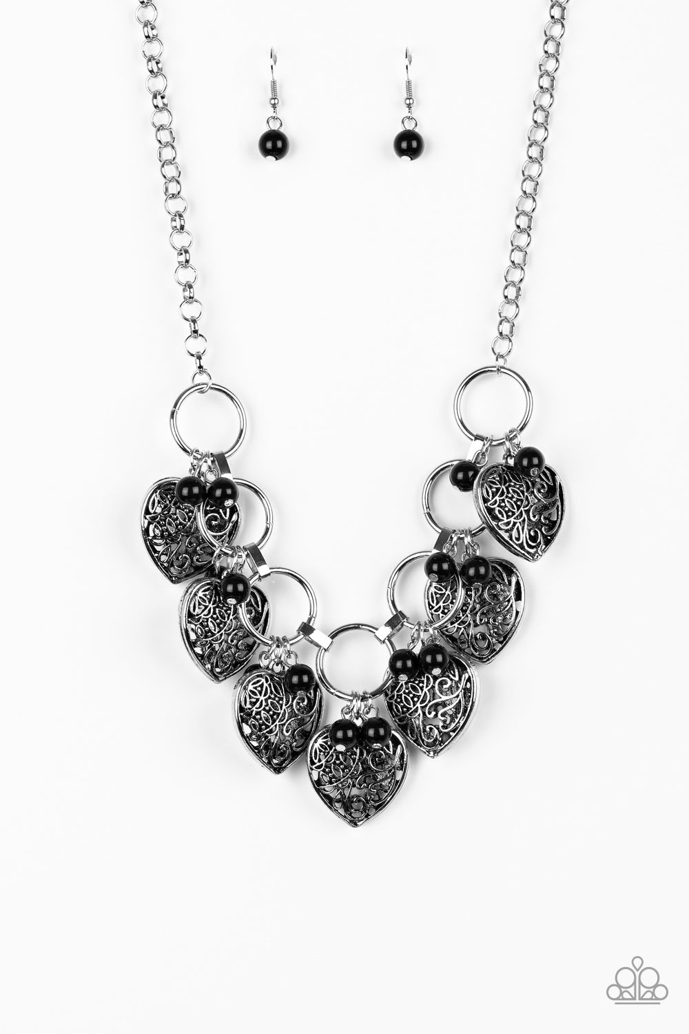 Very Valentine - Black Necklace - Paparazzi Accessories