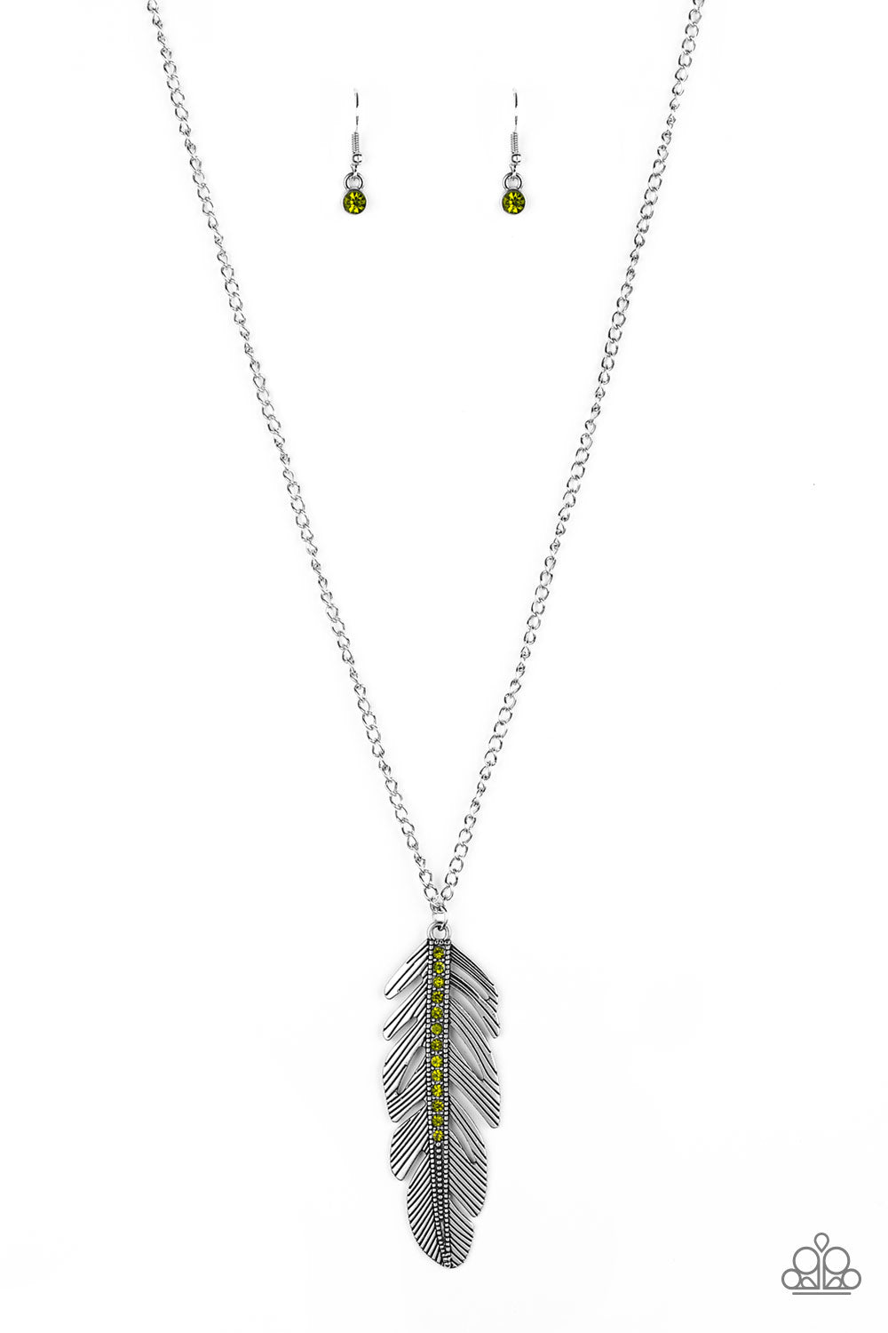 Sky Quest - Green Necklace - Paparazzi Accessories