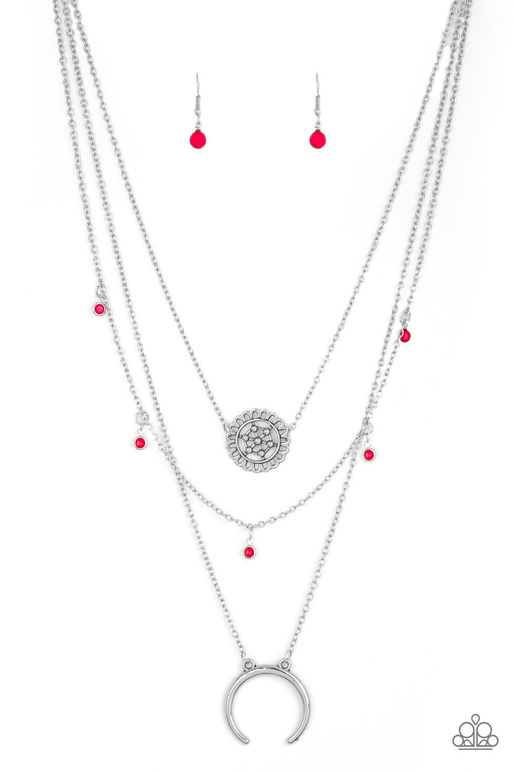 Lunar Lotus - Pink Necklace - Paparazzi Accessories