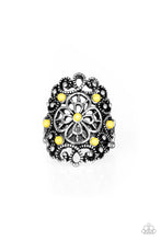 Load image into Gallery viewer, Floral Fancies - Yellow Ring - Paparazzi Accessories

