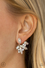Load image into Gallery viewer, Deco Dynamite - White Rhinestone Earrings - Paparazzi Accessories
