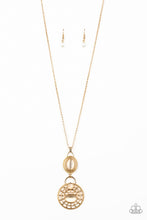 Load image into Gallery viewer, Hook, VINE, and Sinker - Gold Necklace - Paparazzi Accessories
