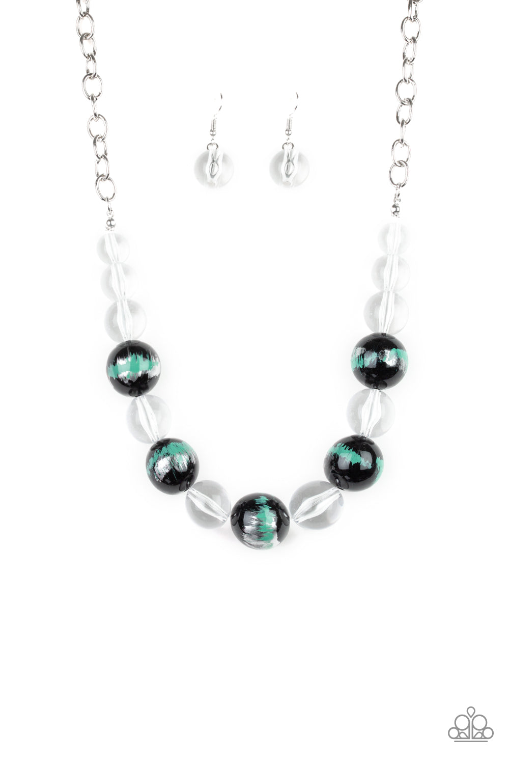 Torrid Tide - Green Necklace - Paparazzi Accessories