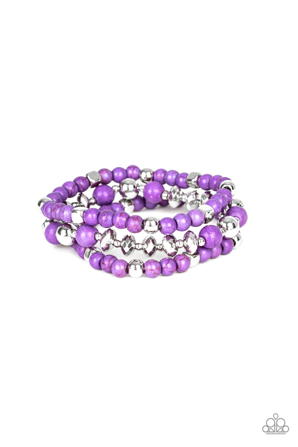 Mountain Artist - Purple Bracelet - Paparazzi Accessories
