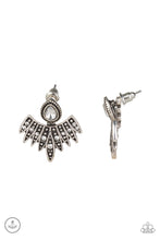 Load image into Gallery viewer, Wing Fling - White Earrings - Paparazzi Accessories
