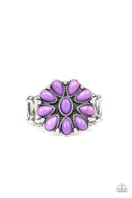 Load image into Gallery viewer, Stone Gardenia - Purple Ring - Paparazzi Accessories

