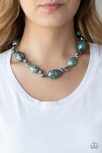 Load image into Gallery viewer, Gatherer Glamour - Blue Necklace - Paparazzi Accessories
