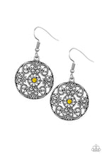 Load image into Gallery viewer, Rochester Royale - Yellow Earrings - Paparazzi Accessories
