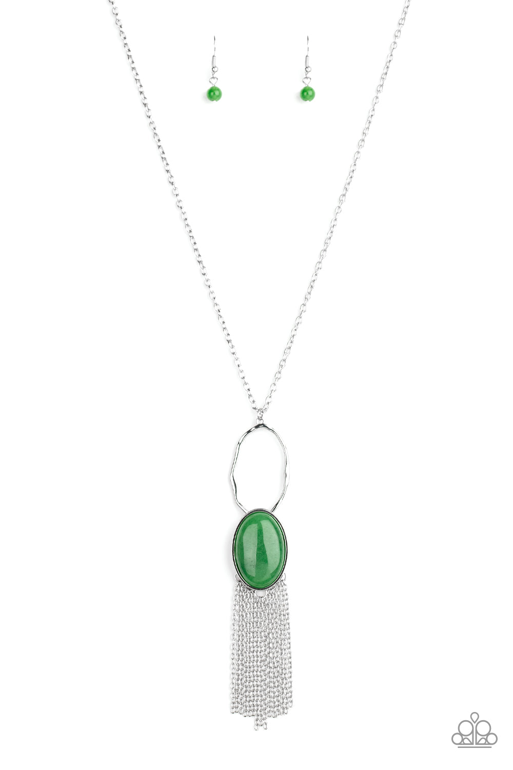 Dewy Desert - Green Necklace - Paparazzi Accessories