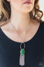 Load image into Gallery viewer, Dewy Desert - Green Necklace - Paparazzi Accessories
