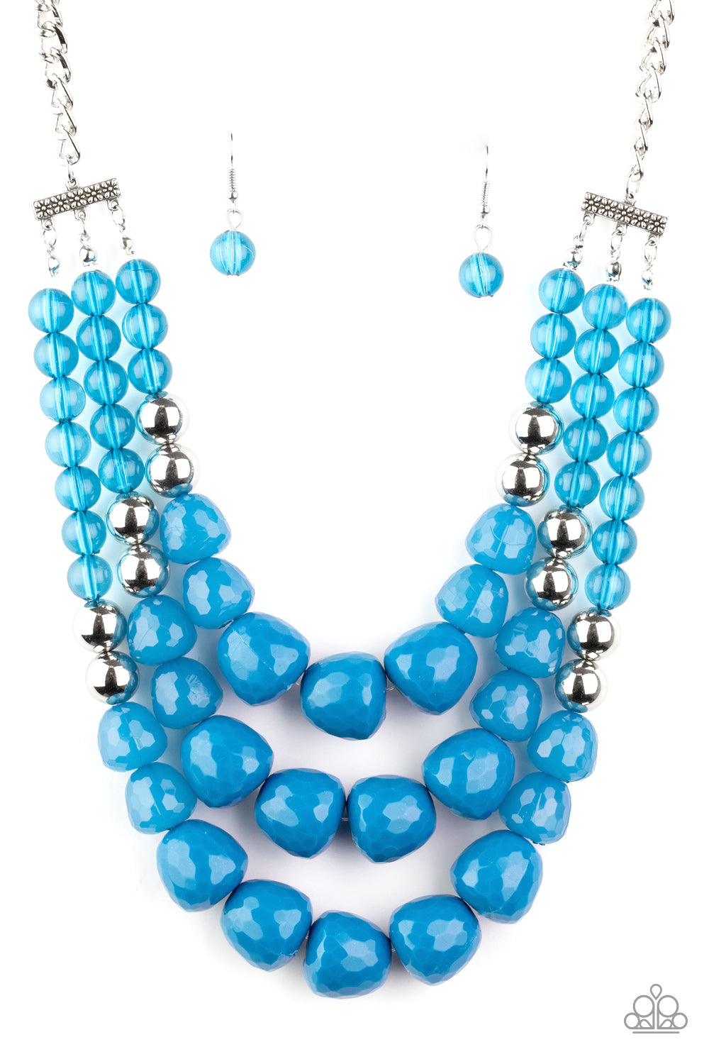Forbidden Fruit - Blue Necklace - Paparazzi Accessories
