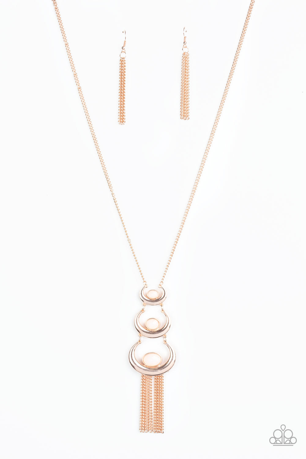 As MOON As I Can - Rose Gold Necklace - Paparazzi Accessories