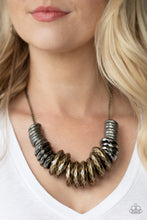 Load image into Gallery viewer, Haute Hardware - Multi Metal Necklace - Paparazzi Accessories
