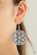 Load image into Gallery viewer, Grove Groove - Green Earrings - Paparazzi Accessories
