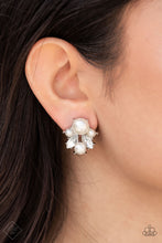 Load image into Gallery viewer, Royal Reverie Pearl and Rhinestone Earrings - Paparazzi Accessories
