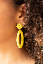 Load image into Gallery viewer, Be All You Can BEAD - Yellow Earrings
