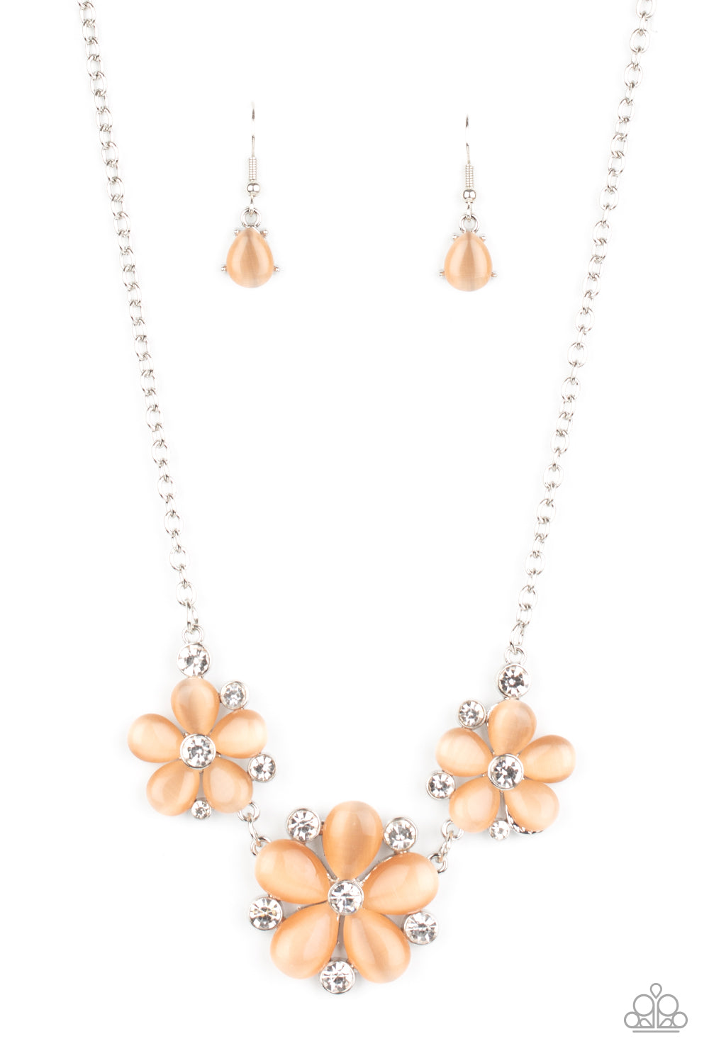 Effortlessly Efflorescent - Orange Necklace