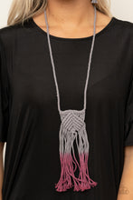 Load image into Gallery viewer, Look At MACRAME Now - Purple Necklace -Paparazzi Accessories
